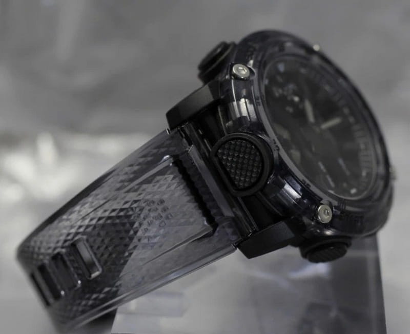 Casio Casio G-Shock GA-2000SKE-8A электронные мужские часы часы крупный план серый циферблата