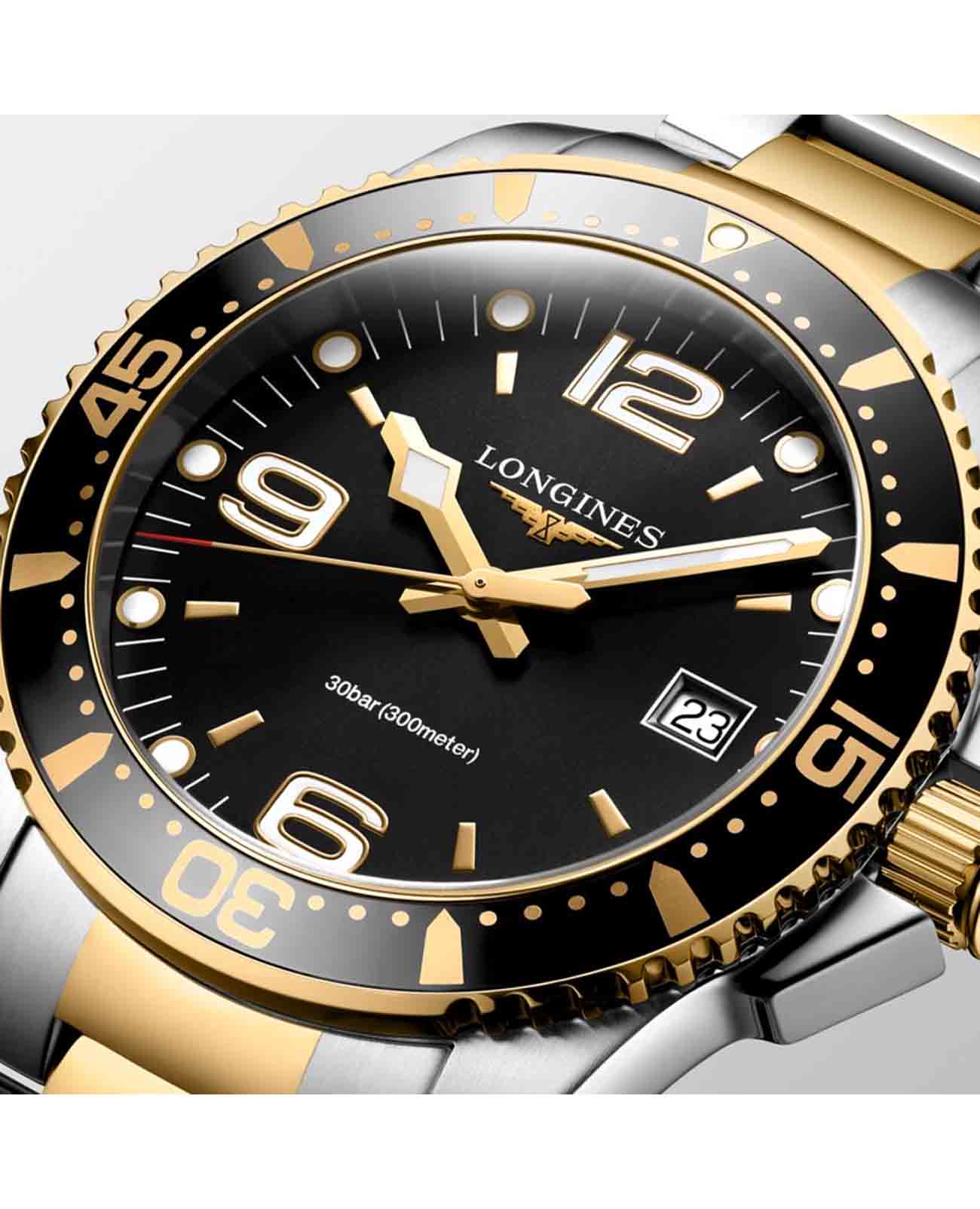Longines Longines Hydroconquest L3.740.3.56.7  - задняя крышка алюминий сталь металл корпуса, швейцария часы