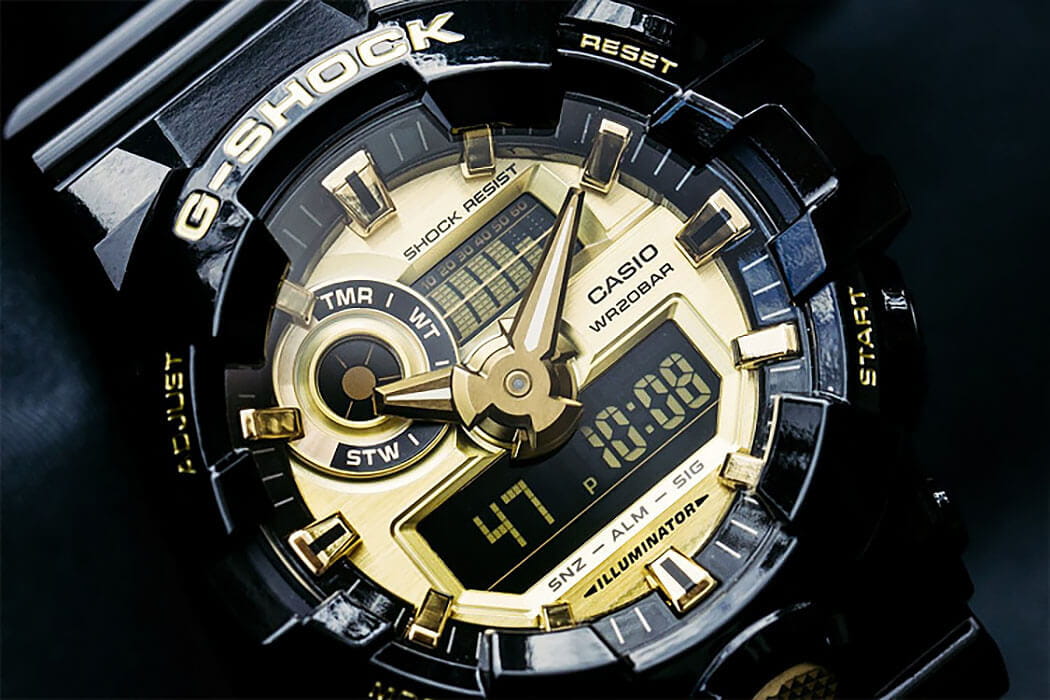 Casio Casio G-Shock GA-710GB-1A япония наручные мужские часы заводная головка с логотипом Casio