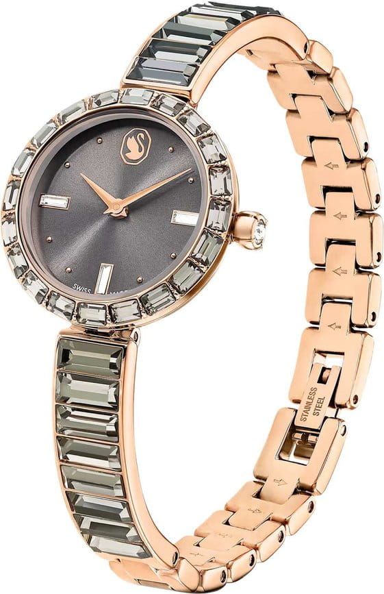 Swarovski Swarovski Matrix Bangle 5679887,  швейцария женские часы на браслете нержавеющая сталь с pvd-покрытием боковой вид