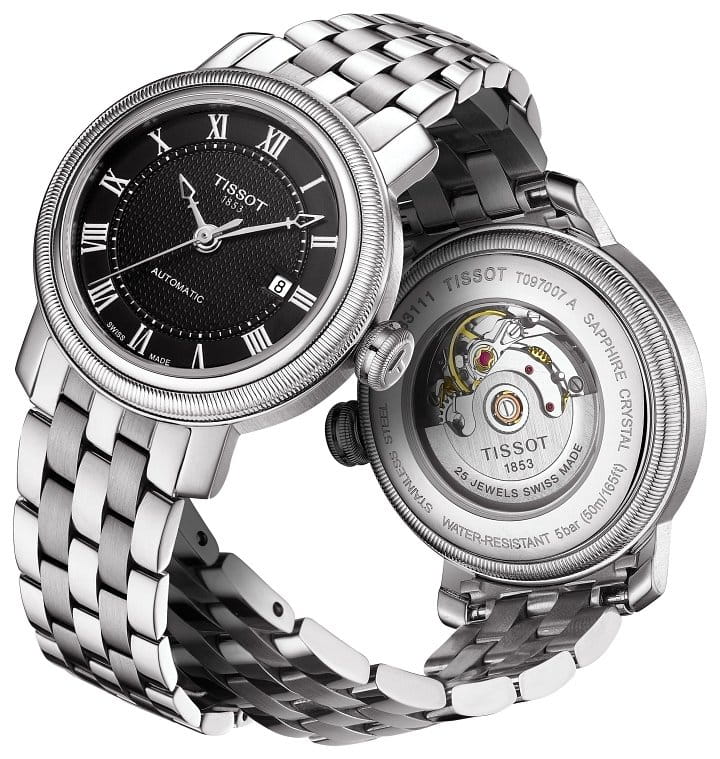 Tissot Tissot Bridgeport Powermatic 80 T097.407.11.053.00 Bridgeport, наручные мужские часы фото под углом