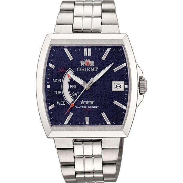 Orient Orient FPAB002D (FFPAB002D)  FFPAB002D механические мужские часы синий циферблат, браслет  — вид спереди