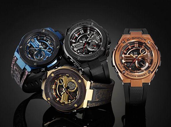 Casio Casio G-Shock GST-210M-1A GST G-Steel, наручные мужские часы фото под углом