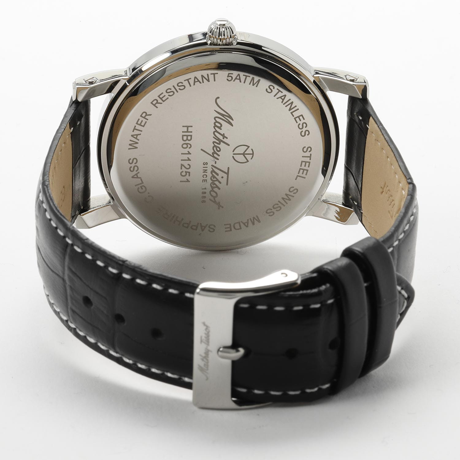 Mathey-Tissot Mathey-Tissot City Leather HB611251AN мужские часы черный циферблат на запястье