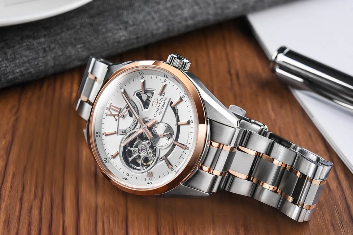 Orient Orient DK05001W (SDK05001W), star япония мужские часы на браслете  боковой вид