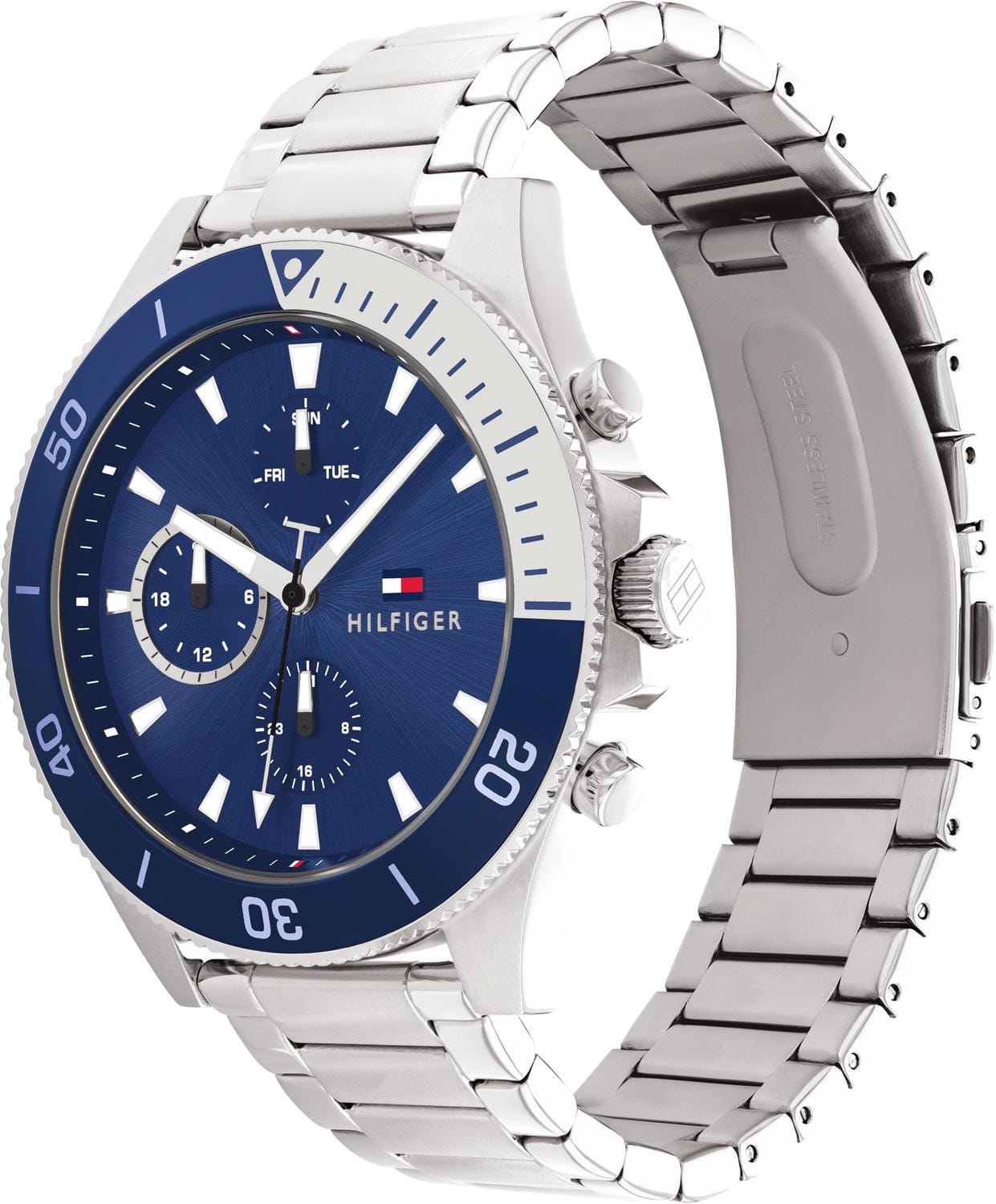 Tommy Hilfiger Tommy Hilfiger Multifunction 1791917,  сша мужские часы на браслете нержавеющая сталь боковой вид