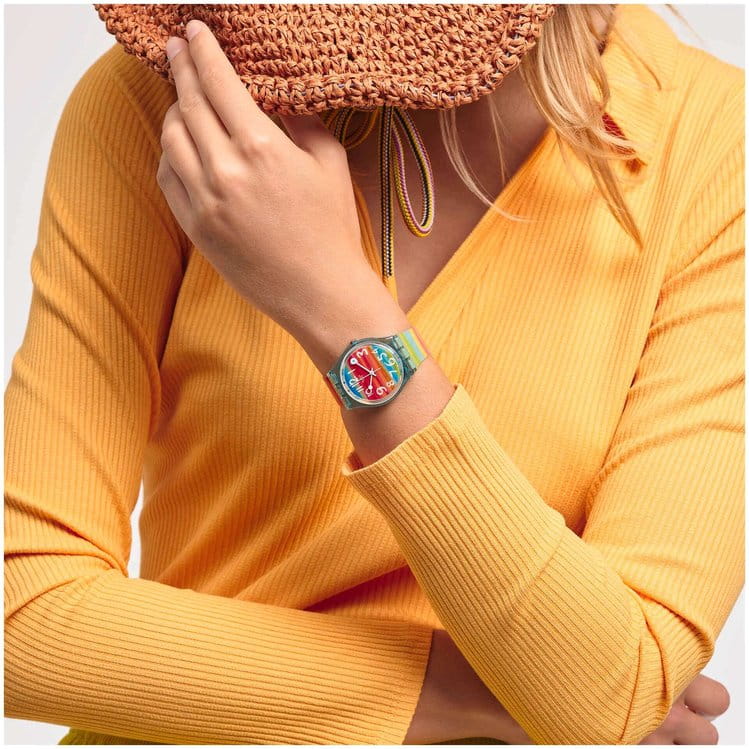 Swatch Swatch Gent Standard GS124 женские часы цветной циферблат на запястье