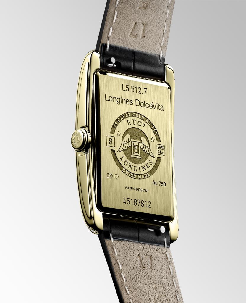 Longines Longines DolceVita L5.512.7.71.0, dolcevita швейцария женские часы на браслете кожаный боковой вид