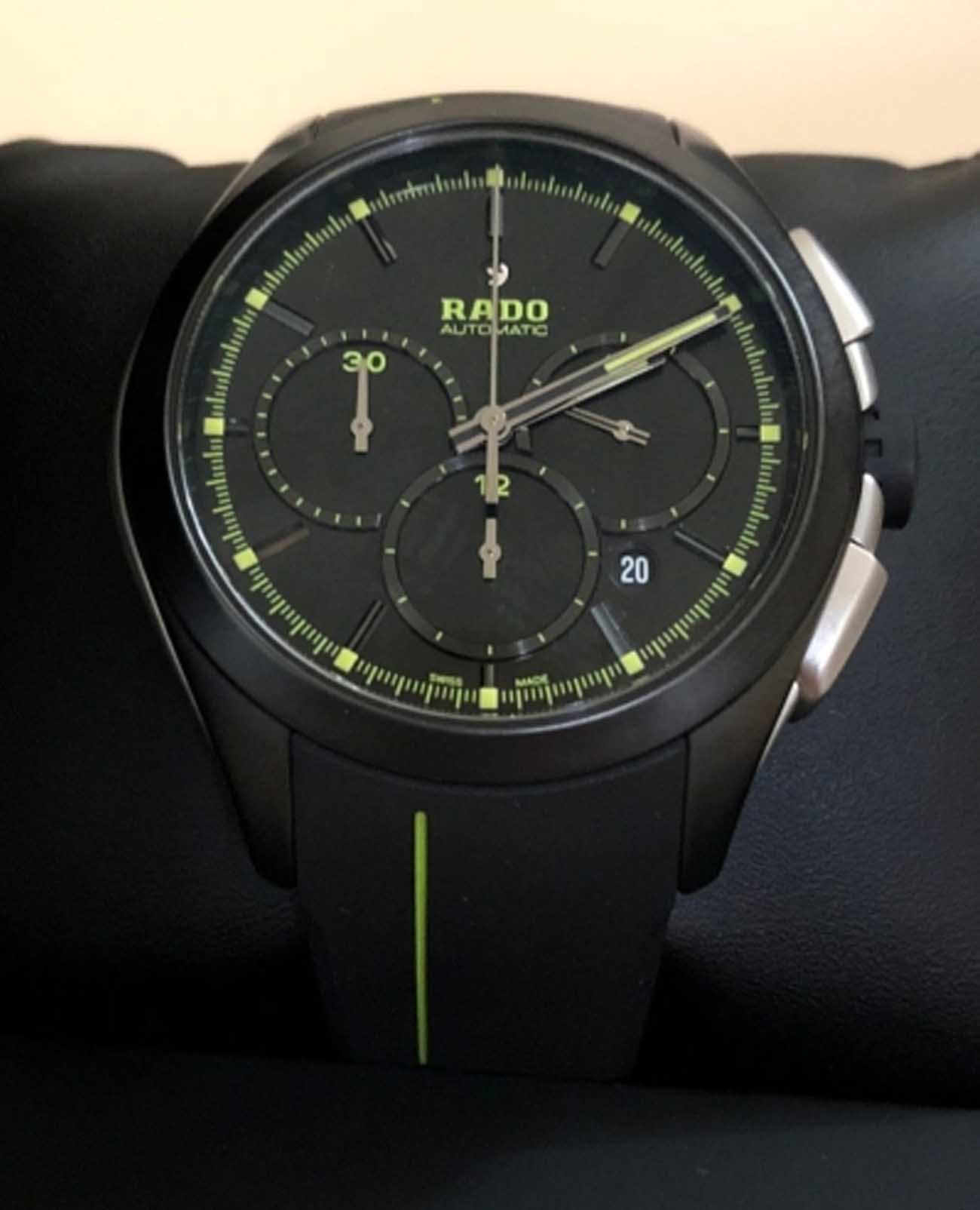 Оригинальные часы Rado Rado HyperChrome Automatic Chronograph R32525179 механические калибр механизма eta 2894-2 общий вид