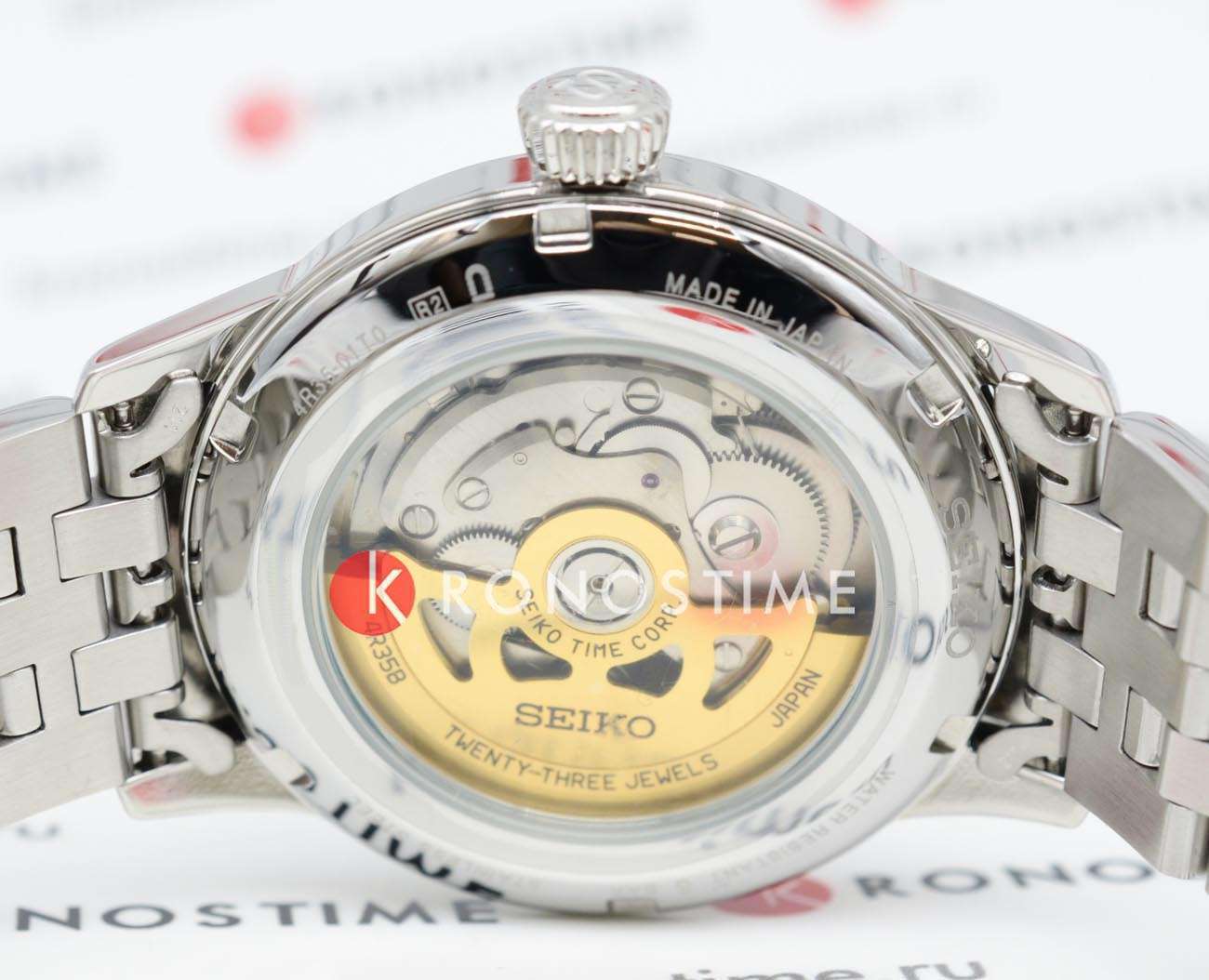 Оригинальные часы Seiko Seiko Presage SRPG23J1 механические калибр механизма  общий вид