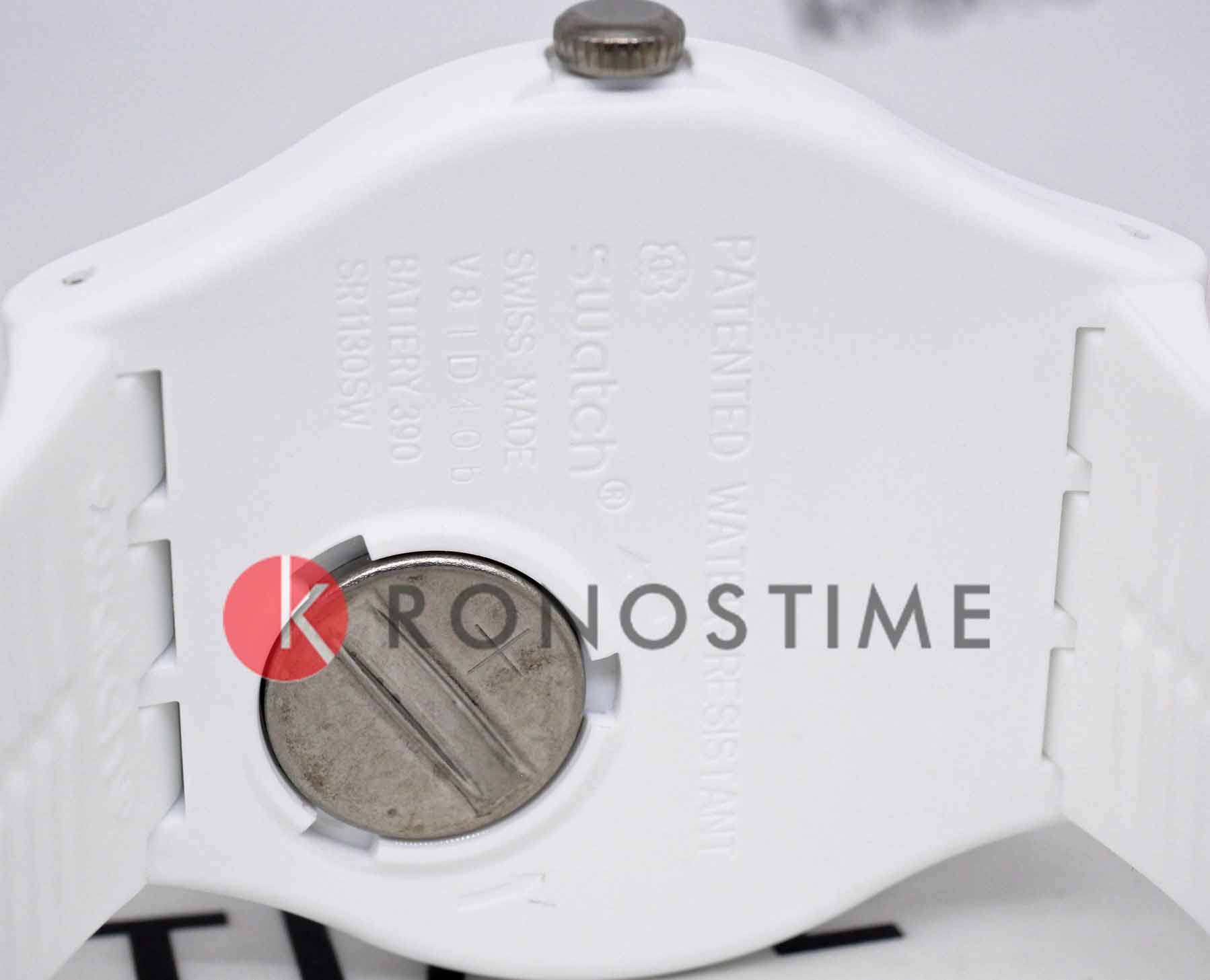 Swatch Swatch New Gent Biosourced SO29W704-S14 кварцевые мужские часы часы крупный план белый циферблата