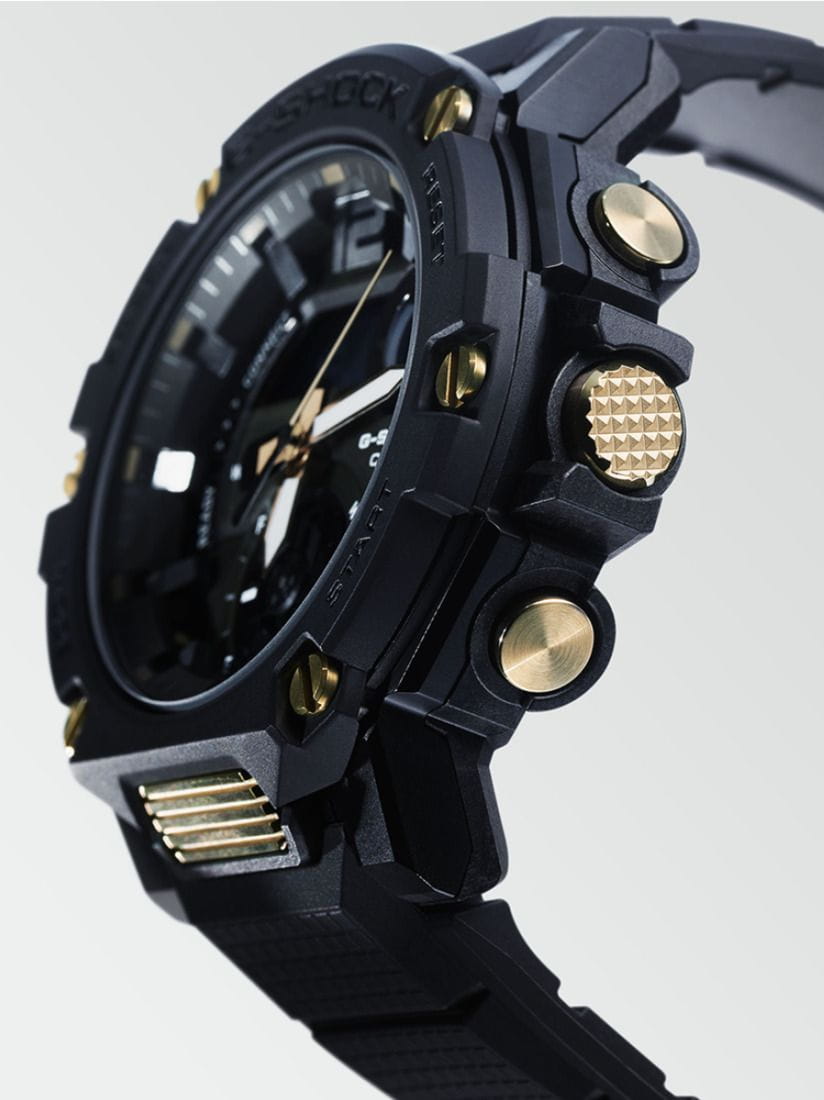 Casio Casio G-Shock GST-B300B-1A, g-shock япония мужские часы на браслете пластик боковой вид