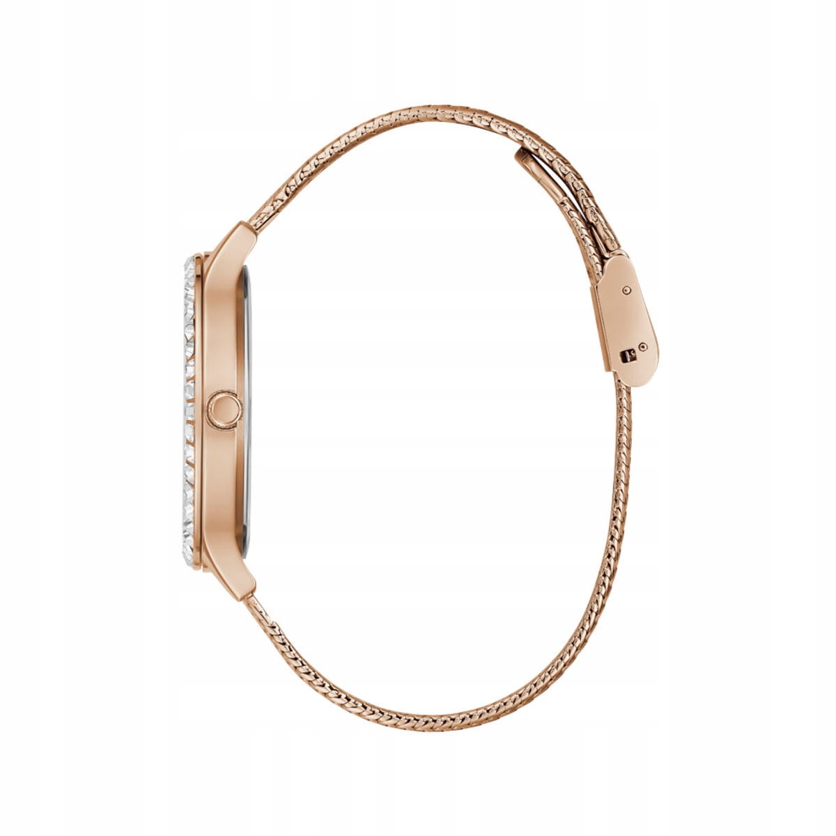 Guess Guess Dress Steel GW0402L3,  сша женские часы на браслете нержавеющая сталь с ip-покрытием боковой вид