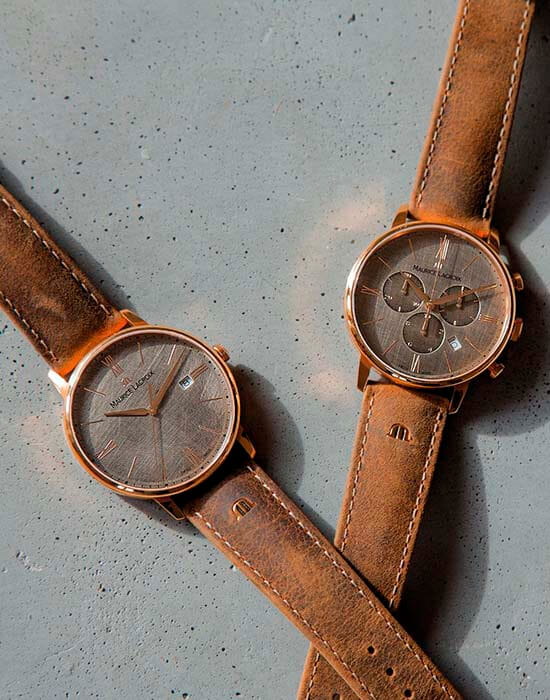 Maurice Lacroix EL1118-PVP01-210-1 мужские часы застежка крупным планом