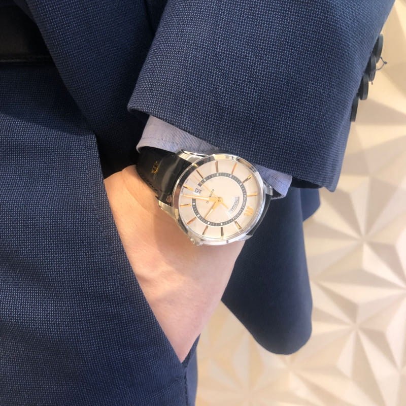 Оригинальные часы Maurice Lacroix Maurice Lacroix Pontos Day Date PT6358-SS001-230-2 механические калибр механизма ml143 общий вид