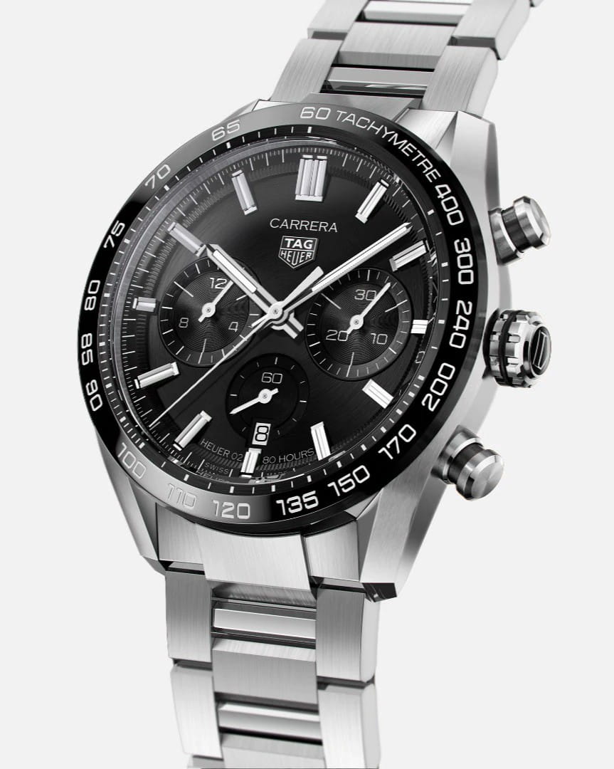 TAG Heuer TAG Heuer Carrera CBN2A1B.BA0643 мужские часы черный циферблат на запястье