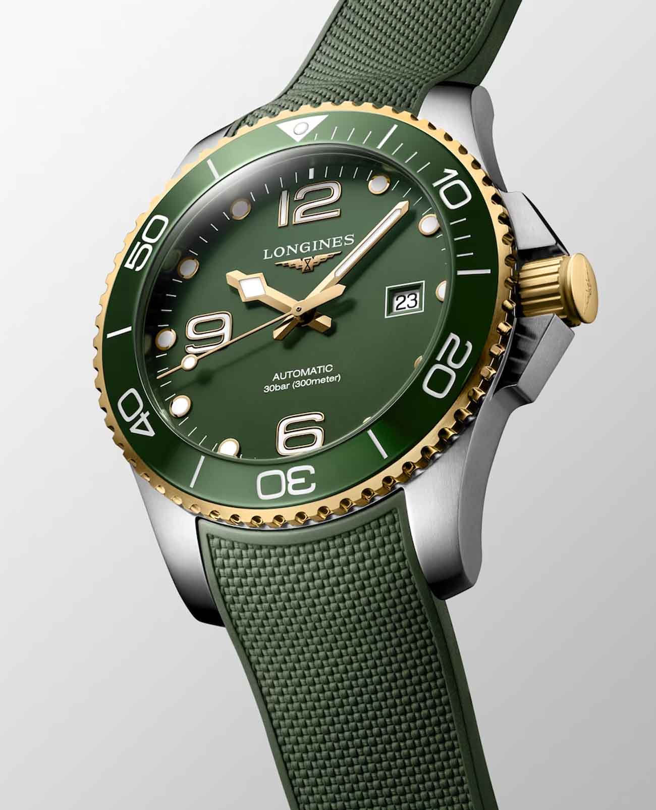 Оригинальные часы Longines Longines HydroConquest L3.782.3.06.9 механические калибр механизма l888 общий вид