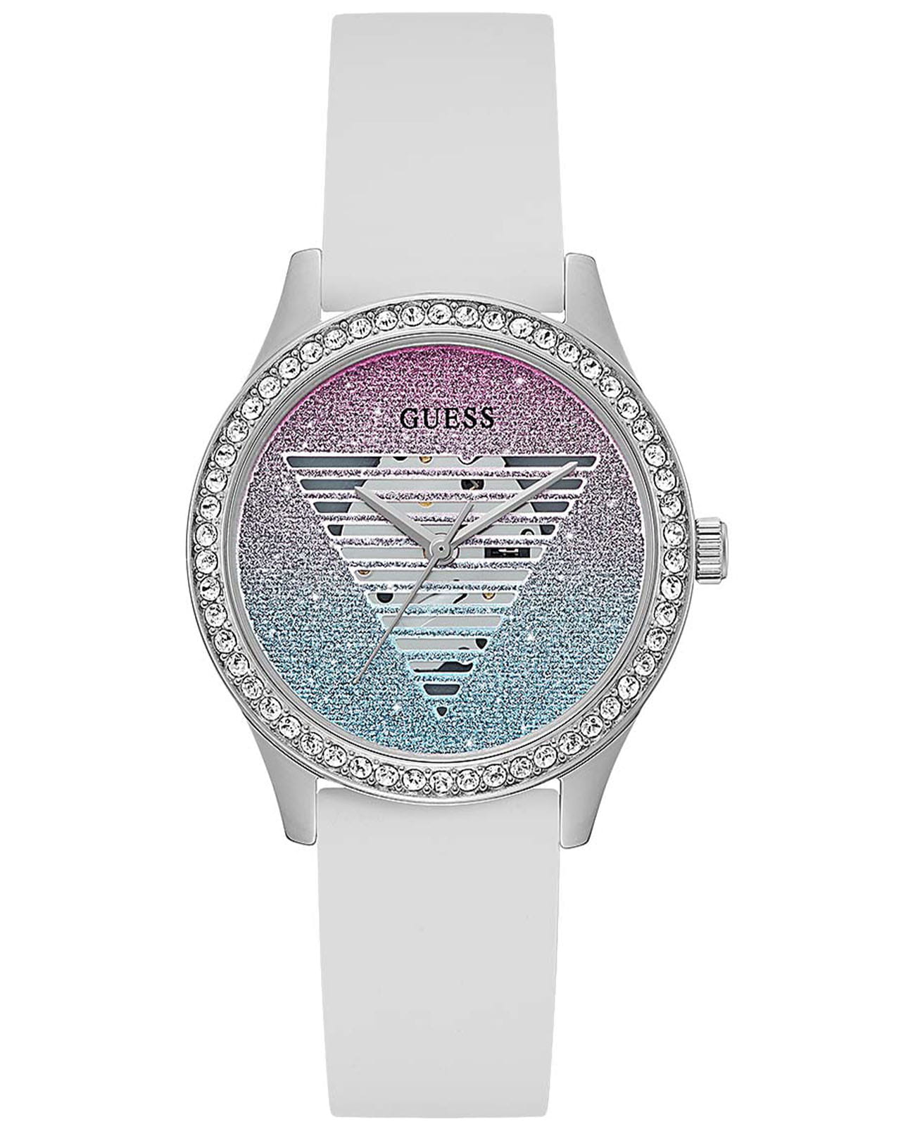 Guess Guess Lady Idol GW0530L5  GW0530L5 кварцевые женские часы цветной циферблат, браслет силикон — вид спереди