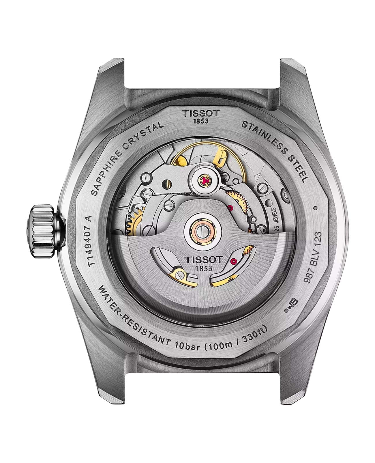 Tissot Tissot Powermatic PR516 80 T149.407.16.041.00 мужские часы синий циферблат на запястье