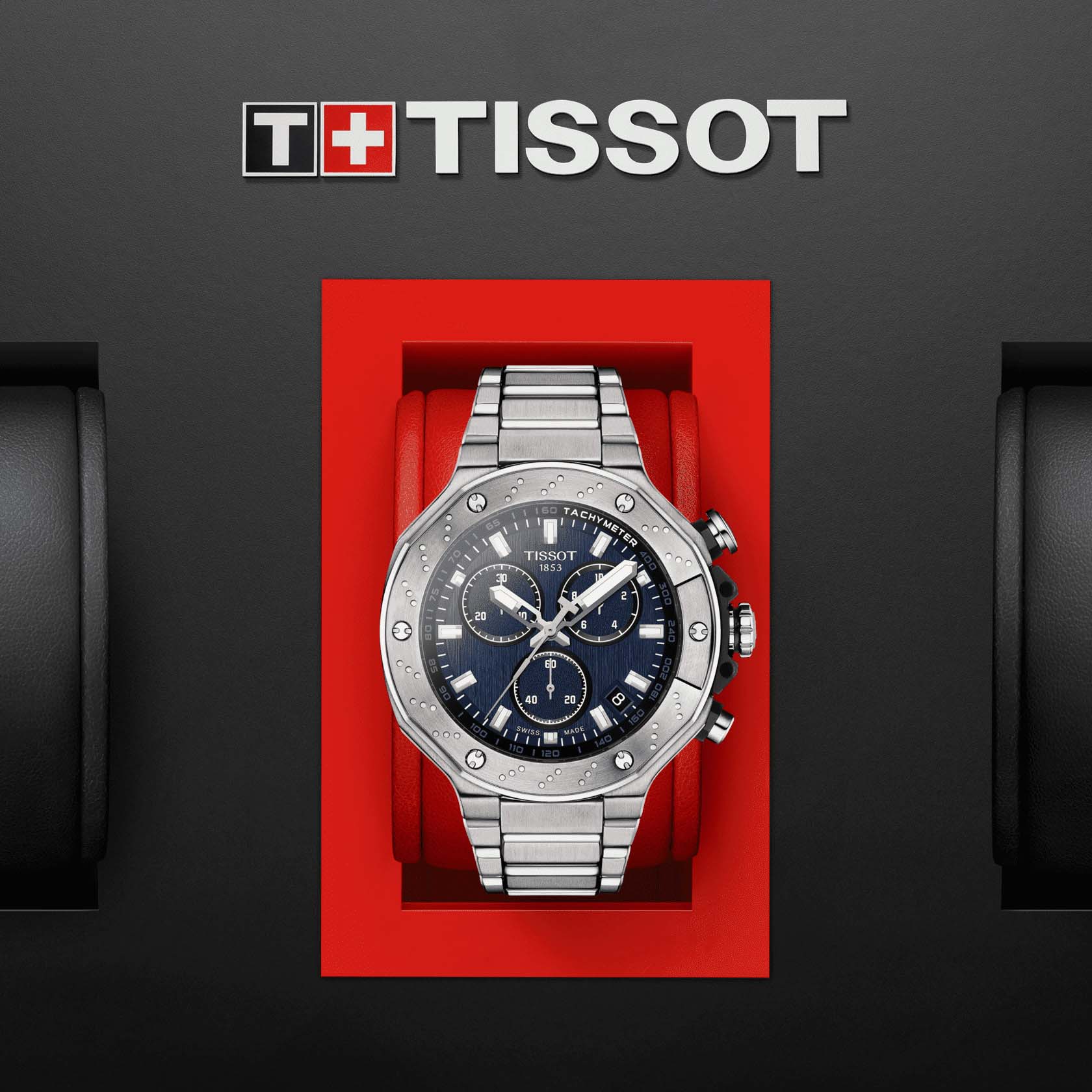 Tissot Tissot T-Race Chronograph 2022 T141.417.11.041.00 мужские часы синий циферблат на запястье