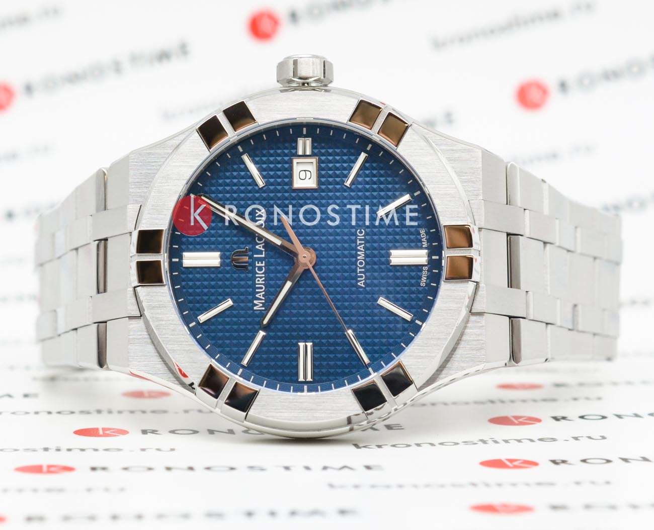 Maurice Lacroix Maurice Lacroix Aikon Automatic AI6008-SS002-430-1 , наручные мужские часы фото под углом