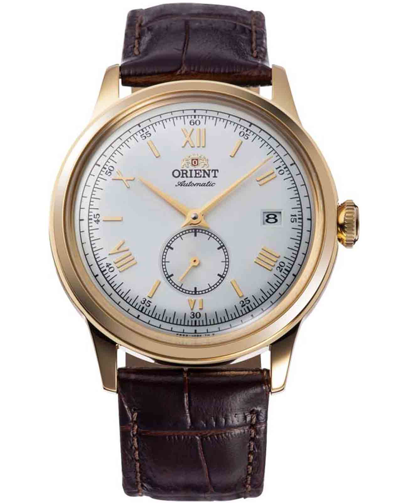 Orient Orient Automatic RA-AP0106S (RN-AP0106S)  RA-AP0106S механические мужские часы белый циферблат, браслет кожаный — вид спереди