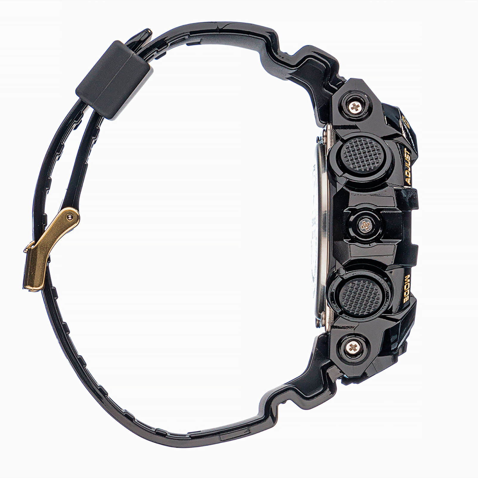 Casio Casio G-Shock GA-710GB-1A электронные мужские часы часы крупный план желтый циферблата