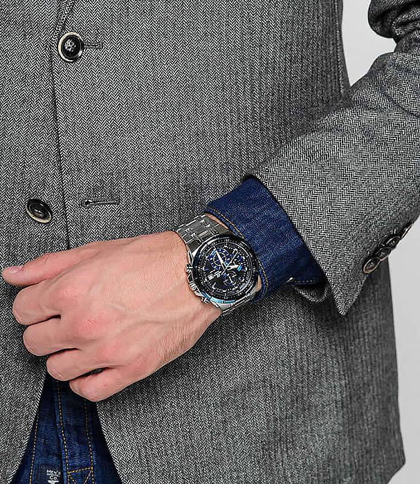 Casio Casio Edifice EFR-554D-1A2 япония наручные мужские часы заводная головка с логотипом Casio