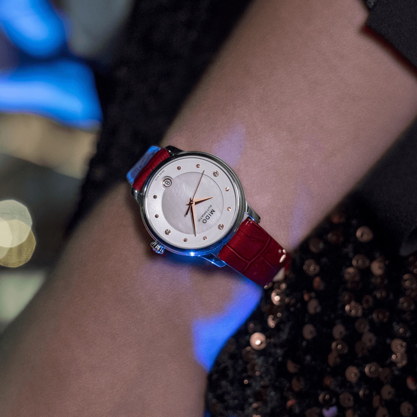 Mido Mido Baroncelli Lady Day & Night M039.207.16.106.00 M0392071610600 оригинальные женские часы в комплекте с коробкой