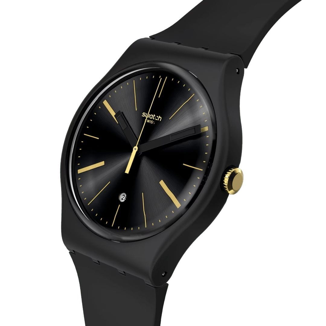 Swatch Swatch New Gent Biosourced SO29B403, gent швейцария мужские часы на браслете биоматериал боковой вид