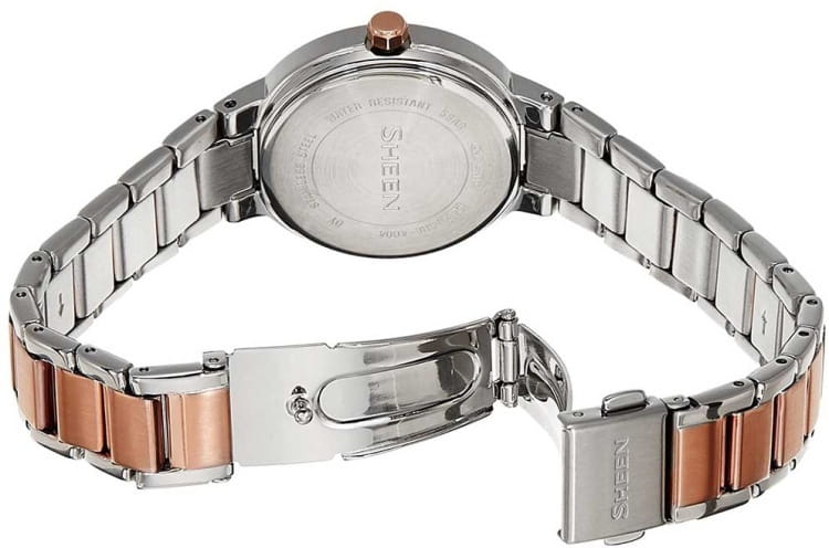 Casio Casio Sheen SHE-4804SG-7AUDR, sheen япония женские часы на браслете нержавеющая сталь с ip-покрытием боковой вид