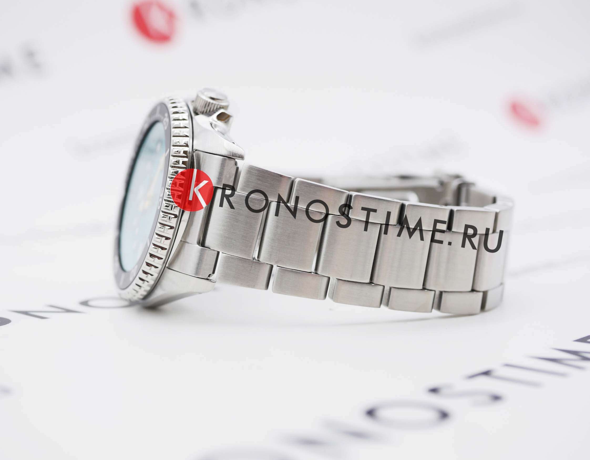 Seiko Seiko 5 Sports SRPK33K1 мужские часы голубой циферблат на запястье