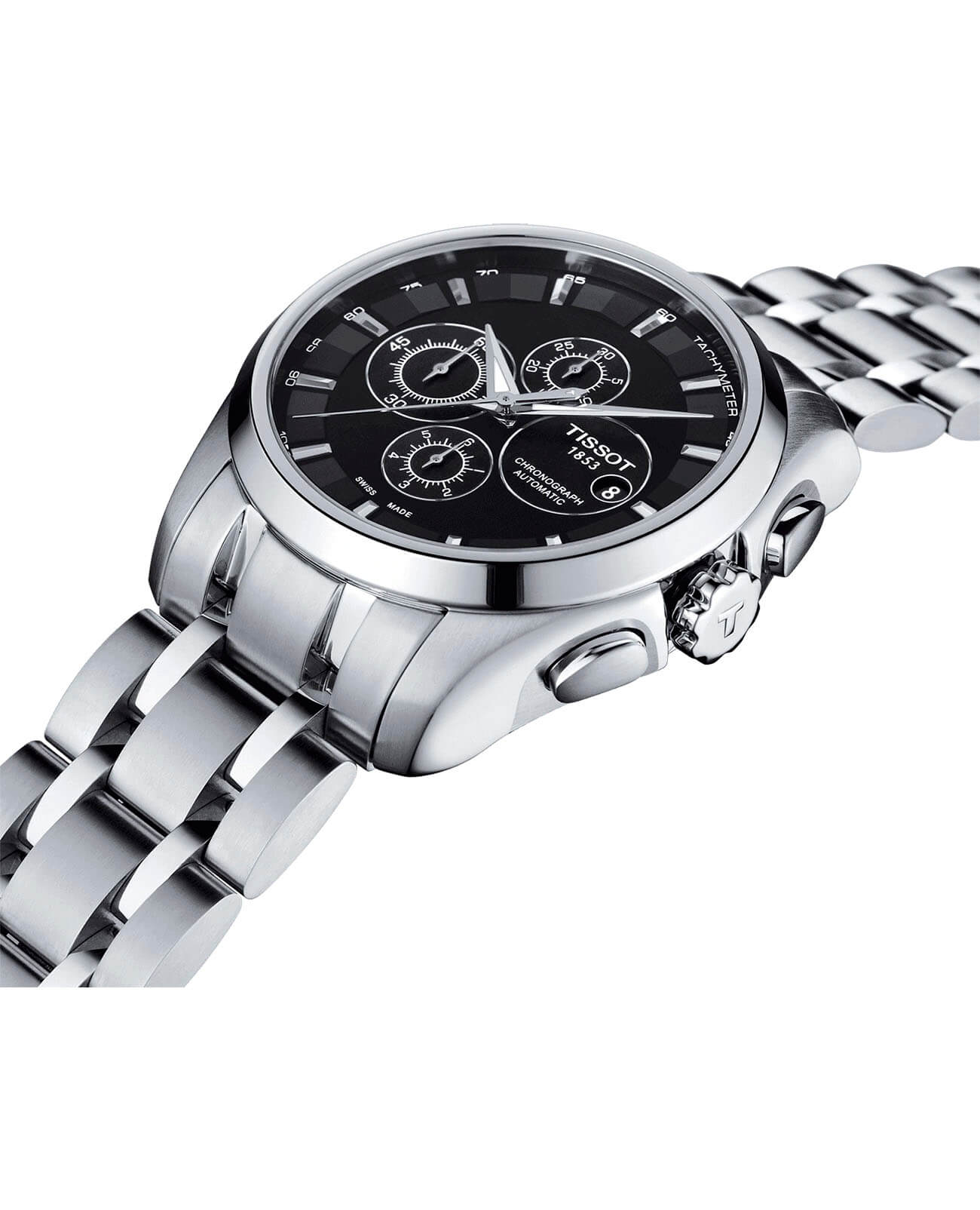 Оригинальные часы Tissot Tissot Couturier Automatic Chronograph T035.627.11.051.00 механические калибр механизма c01.211 общий вид