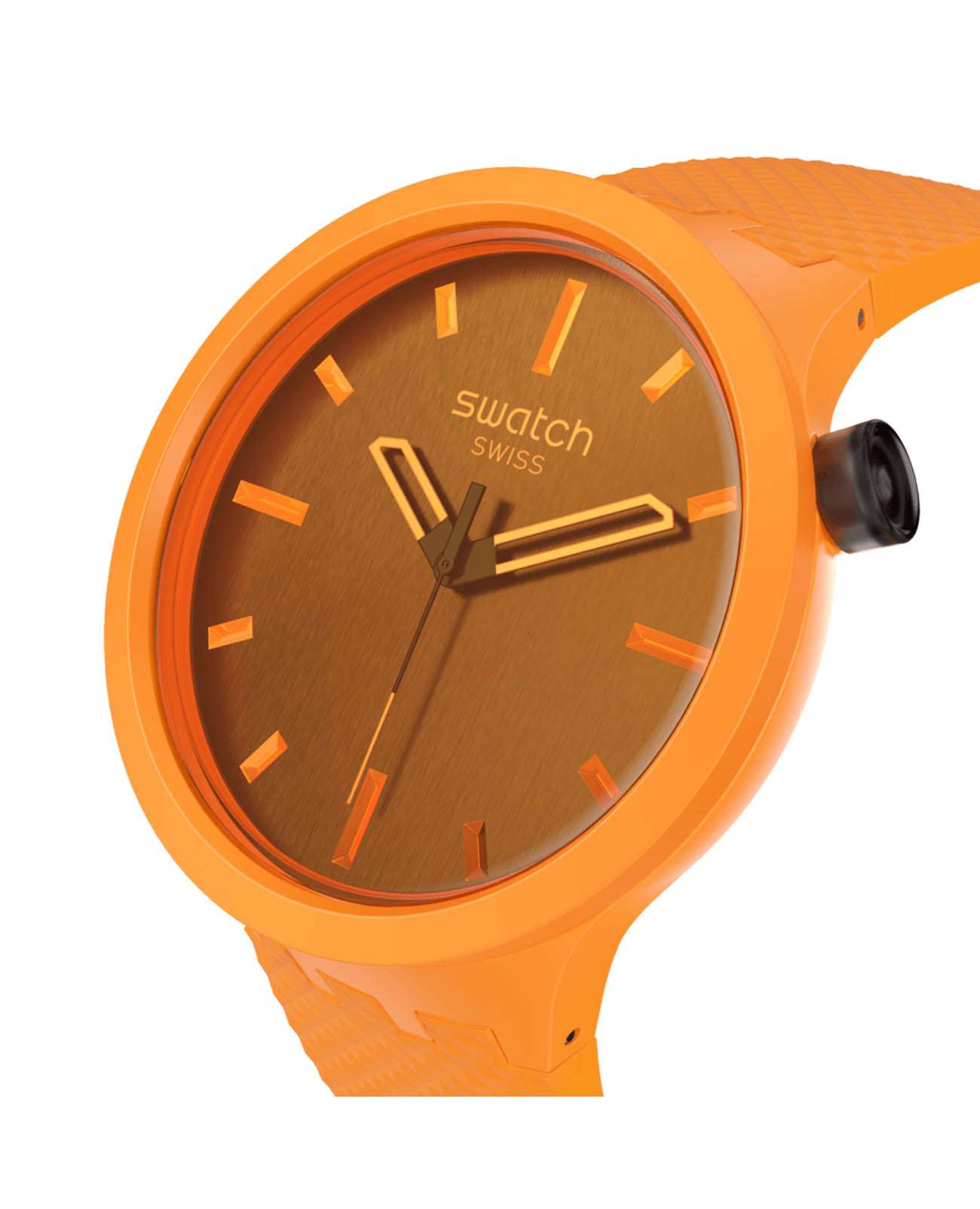 Swatch Swatch Big Bold Biosourced Standard SB05O102, big bold швейцария женские часы на браслете биоматериал боковой вид