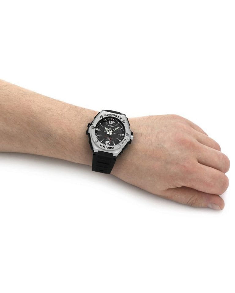 Casio Casio Collection MWA-100H-1A2 , наручные мужские часы фото под углом