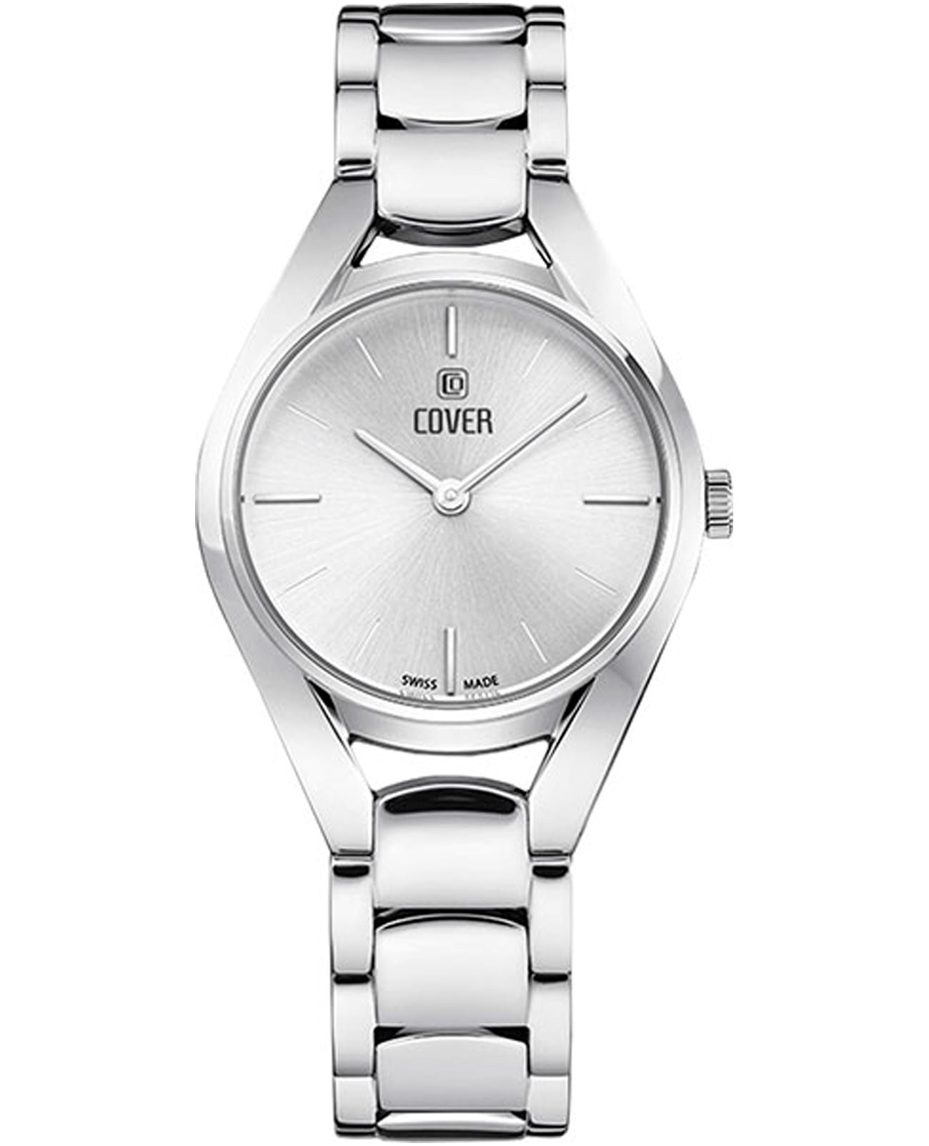 Cover Cover La Chic CO197.01  CO197.01 кварцевые женские часы серебристый циферблат, браслет нержавеющая сталь — вид спереди