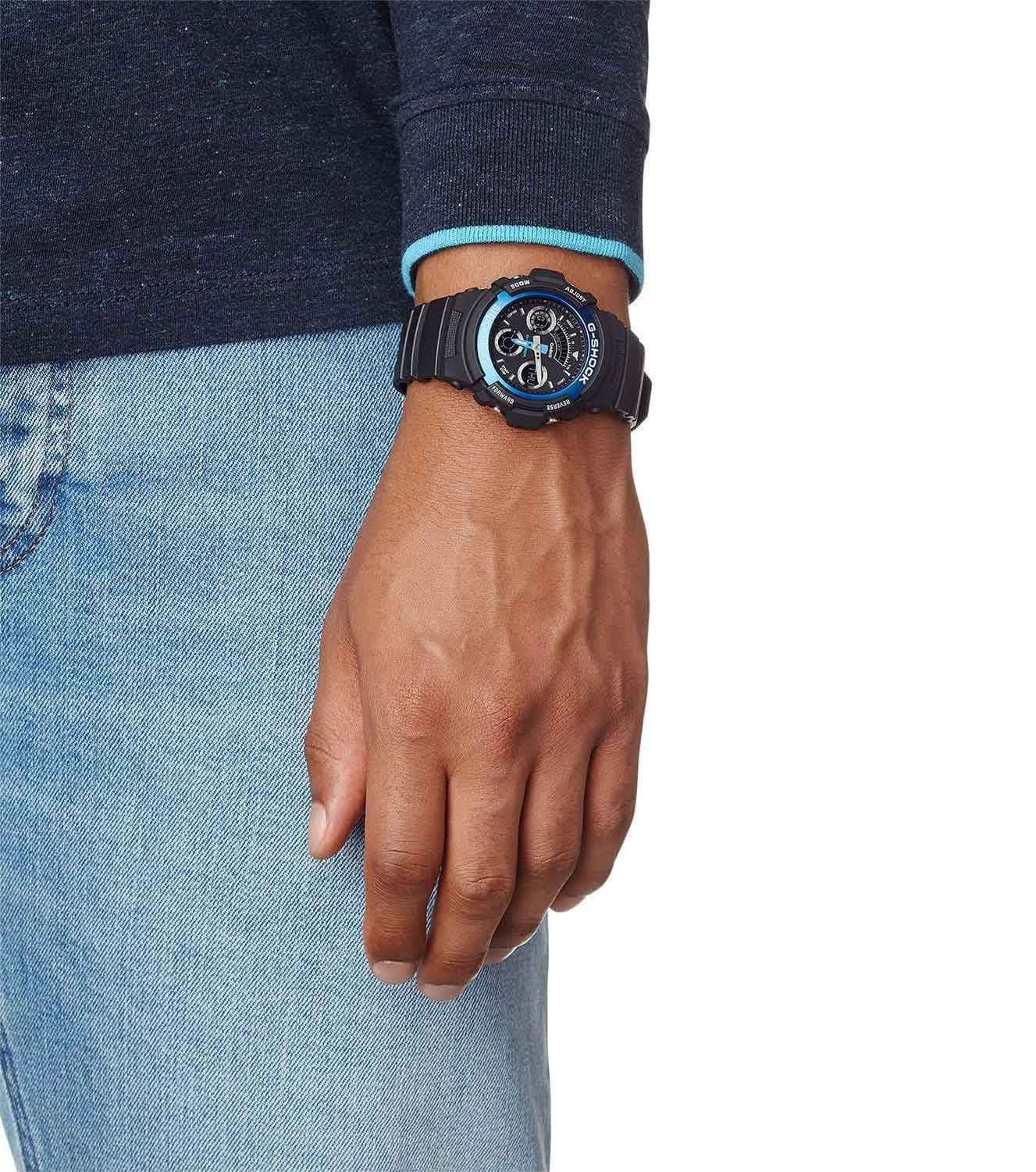 Casio Casio G-Shock AW-591-2AHDR (AW-591-2A) , наручные мужские часы фото под углом