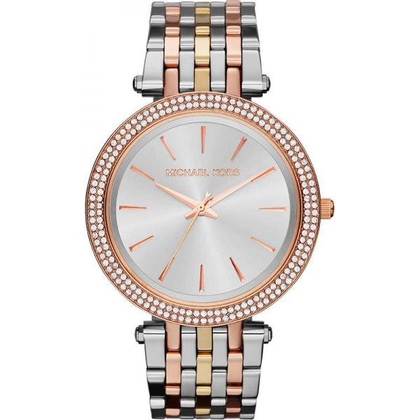Michael Kors Michael Kors Portia MK3203  MK3203 кварцевые женские часы серый циферблат, браслет  — вид спереди