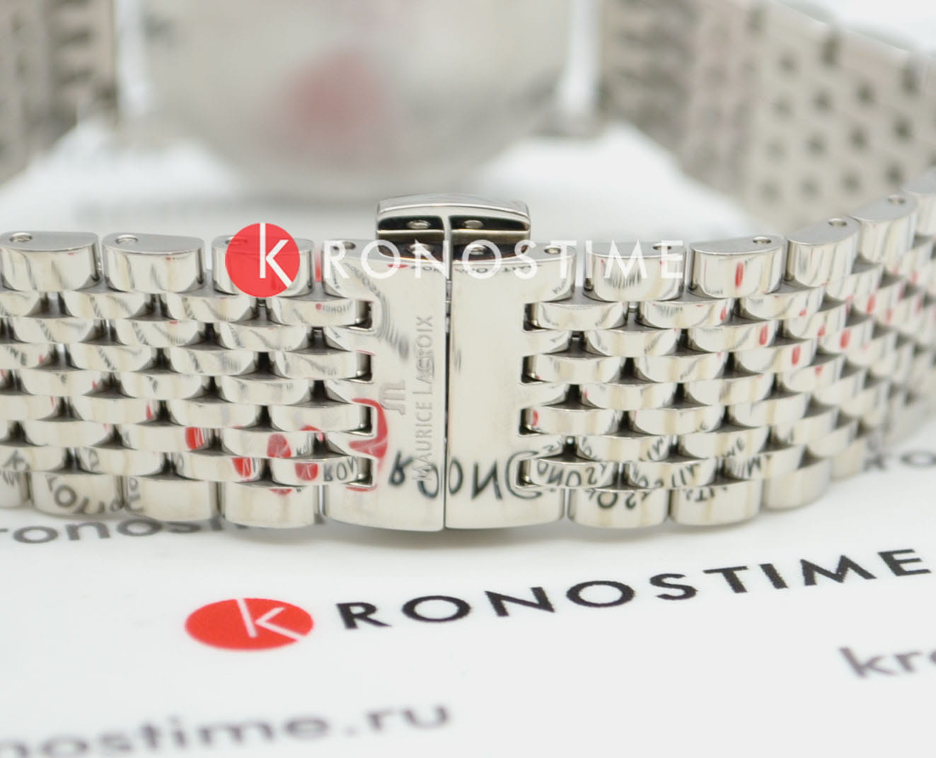 Maurice Lacroix Maurice Lacroix Eliros EL1094-SS002-450-1 кварцевые женские часы часы крупный план синий циферблата