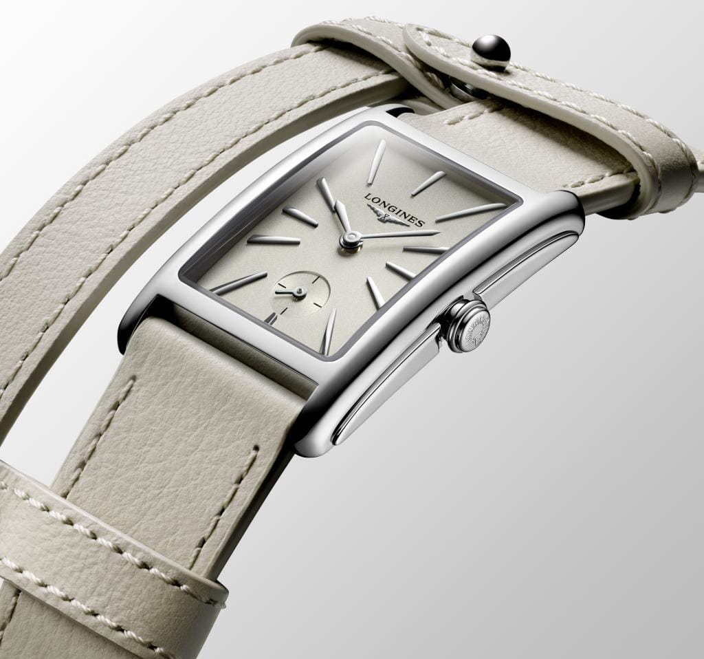 Longines Longines DolceVita L5.512.4.79.2 женские часы бежевый циферблат на запястье