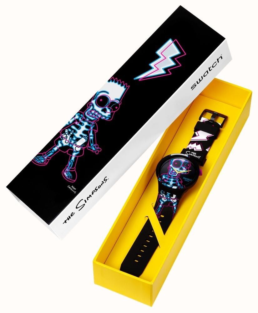 Swatch Swatch Big Bold Standard SB01Z105 мужские часы черный циферблат на запястье