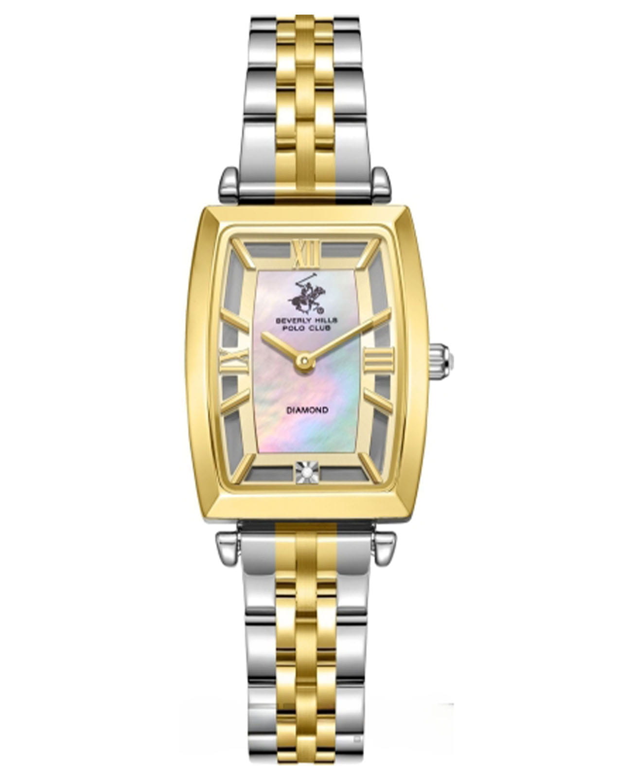 Beverly Hills Polo Club Beverly Hills Polo Club BP3770C.220  BP3770C.220 кварцевые женские часы перламутровый циферблат, браслет нержавеющая сталь с ip-покрытием — вид спереди
