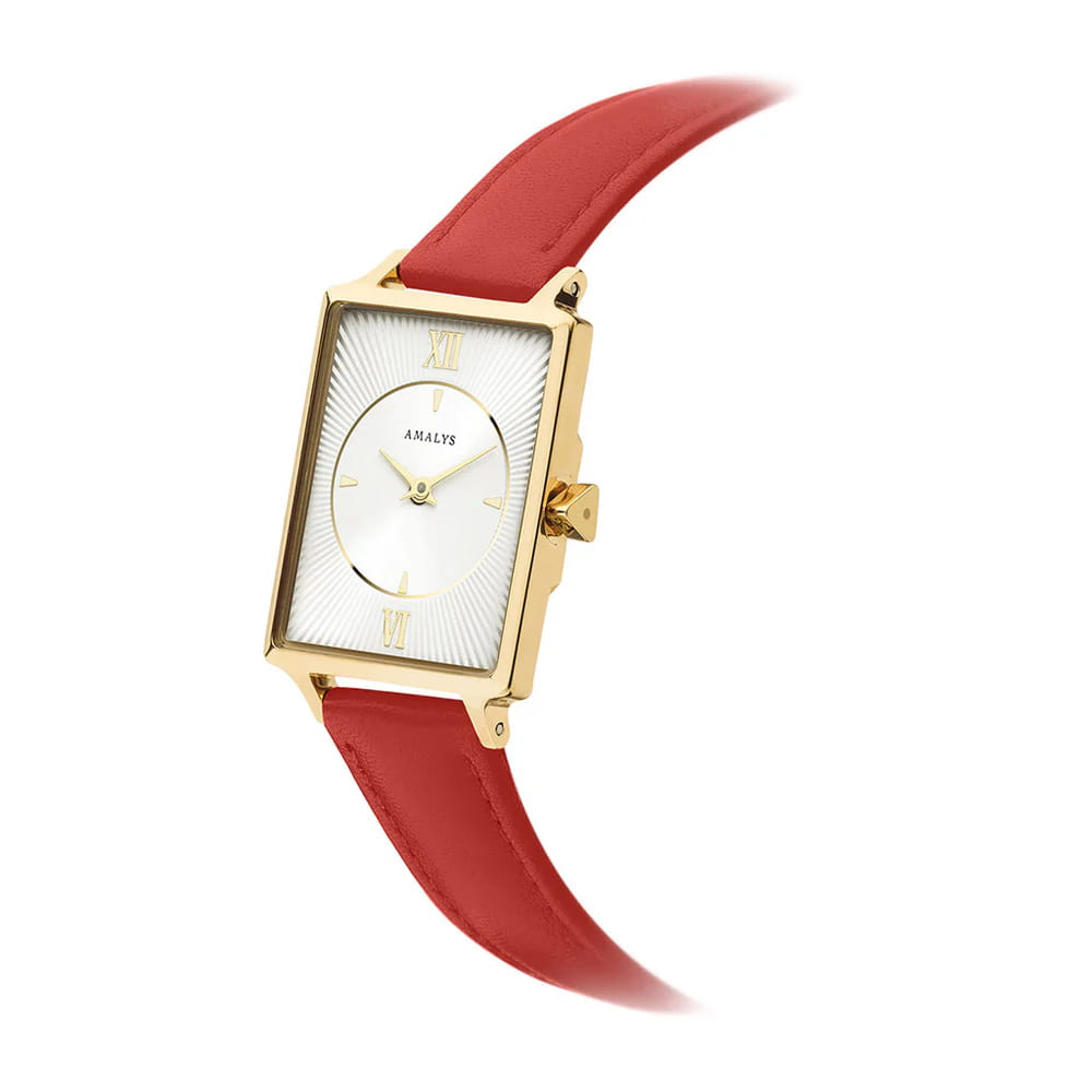 Amalys Amalys Hepburn AMW-132,  бельгия женские часы на браслете кожаный боковой вид