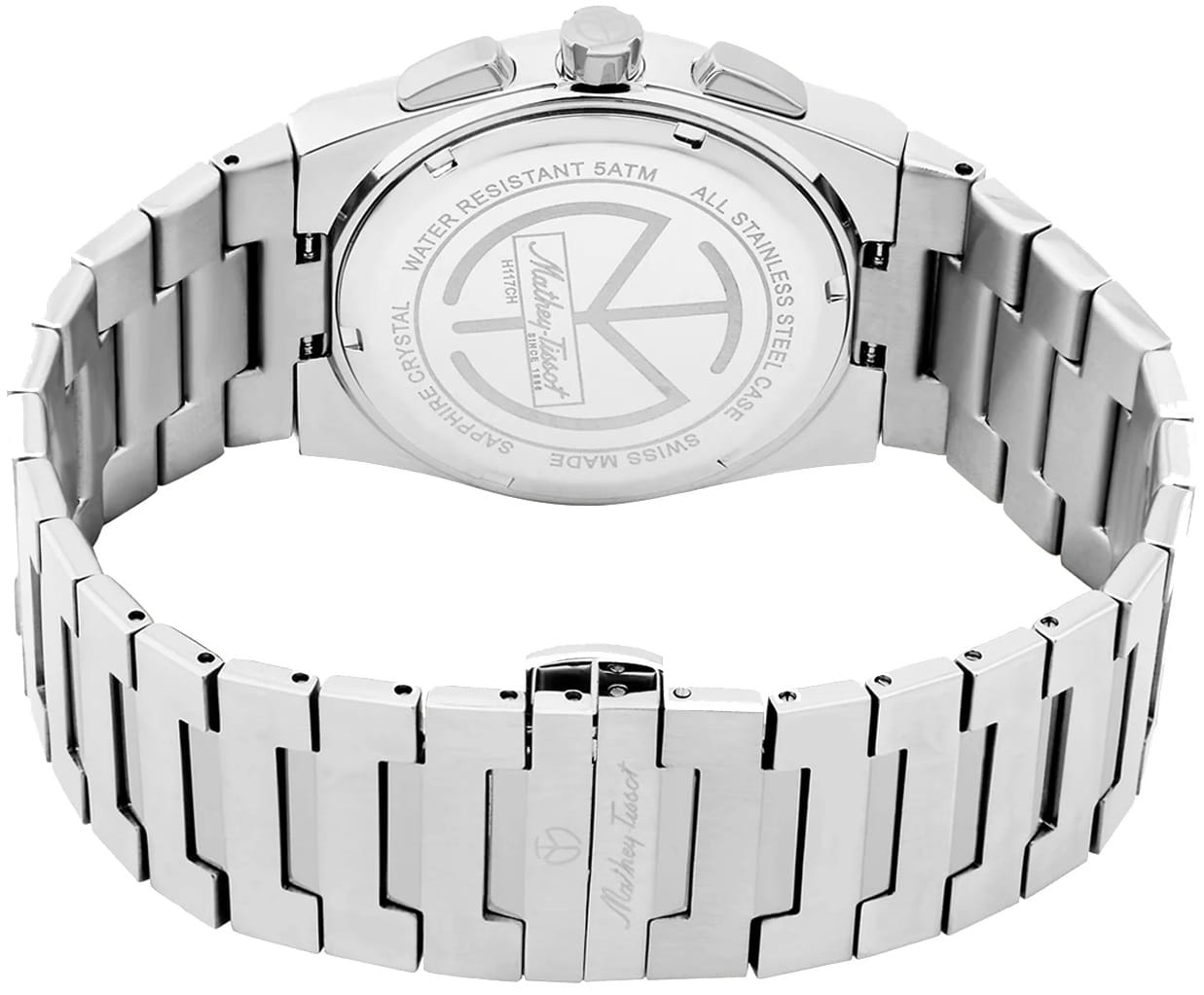 Mathey-Tissot Mathey-Tissot Zoltan H117CHABU,  швейцария мужские часы на браслете нержавеющая сталь боковой вид