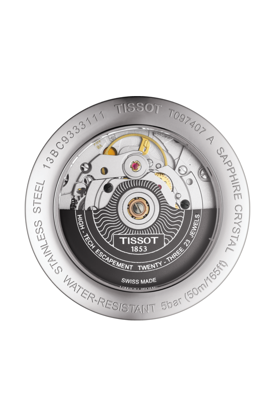 Tissot Tissot Bridgeport Powermatic 80 T097.407.11.053.00, t-classic швейцария мужские часы на браслете нержавеющая сталь боковой вид