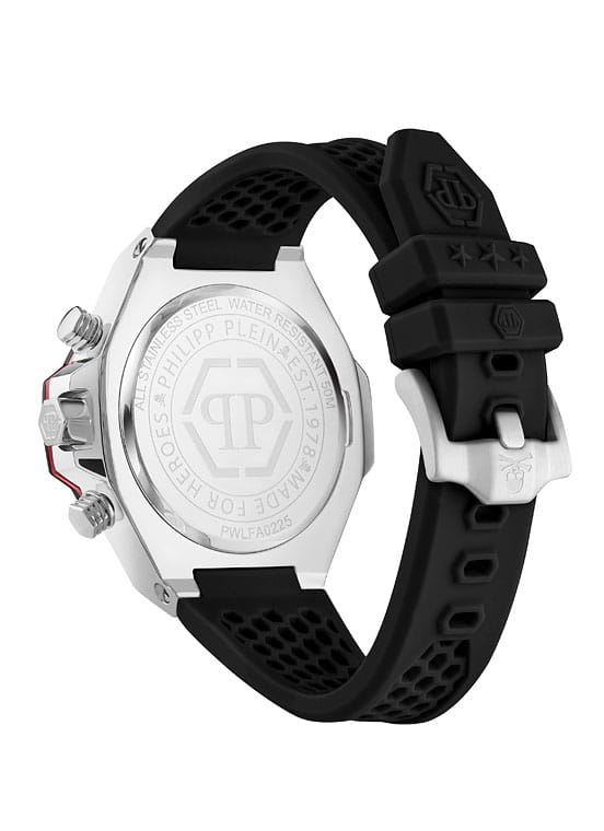 Philipp Plein Philipp Plein Plein Chrono Royal PWLFA0225, the skeleton германия мужские часы на браслете силикон боковой вид