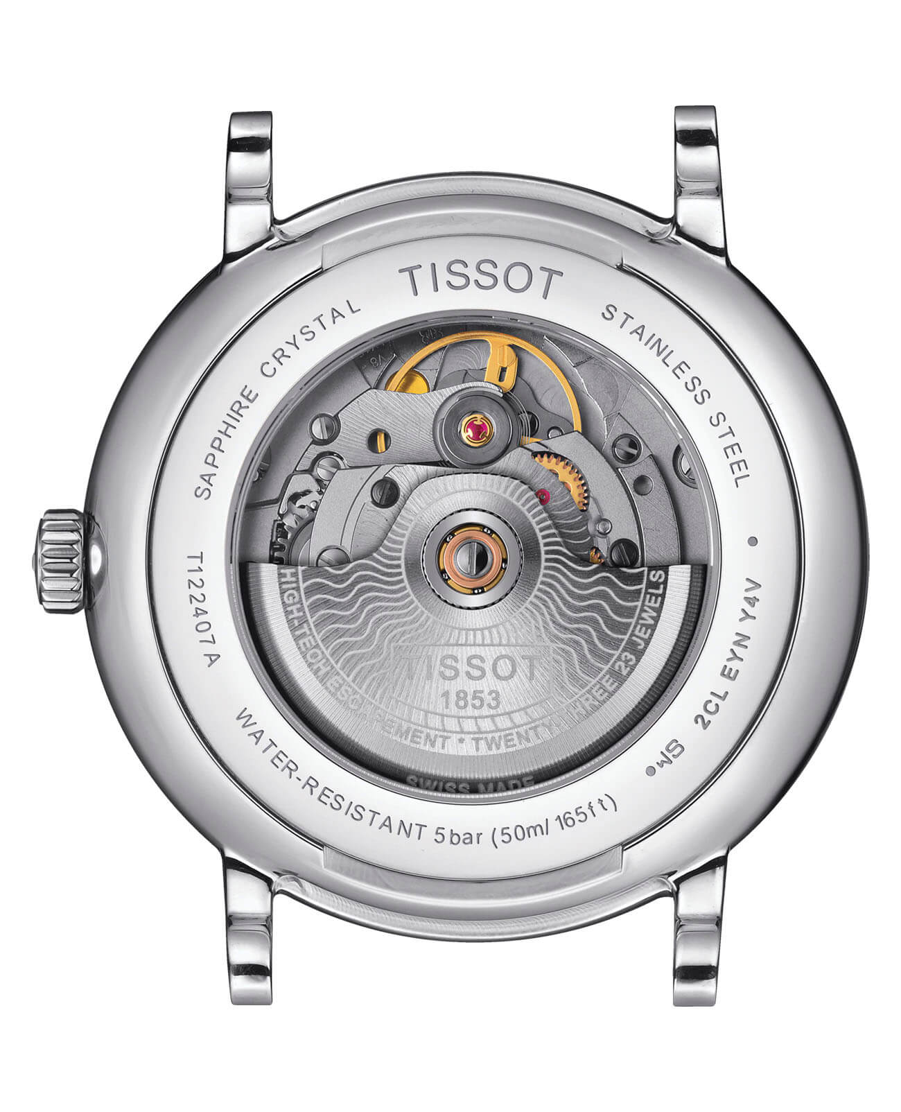 Tissot Tissot Carson Premium Powermatic 80 T122.407.16.043.00, t-classic швейцария мужские часы на браслете кожаный боковой вид
