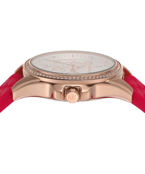 Michael Kors Michael Kors Pilot MKO1005,  сша женские часы на браслете силикон боковой вид