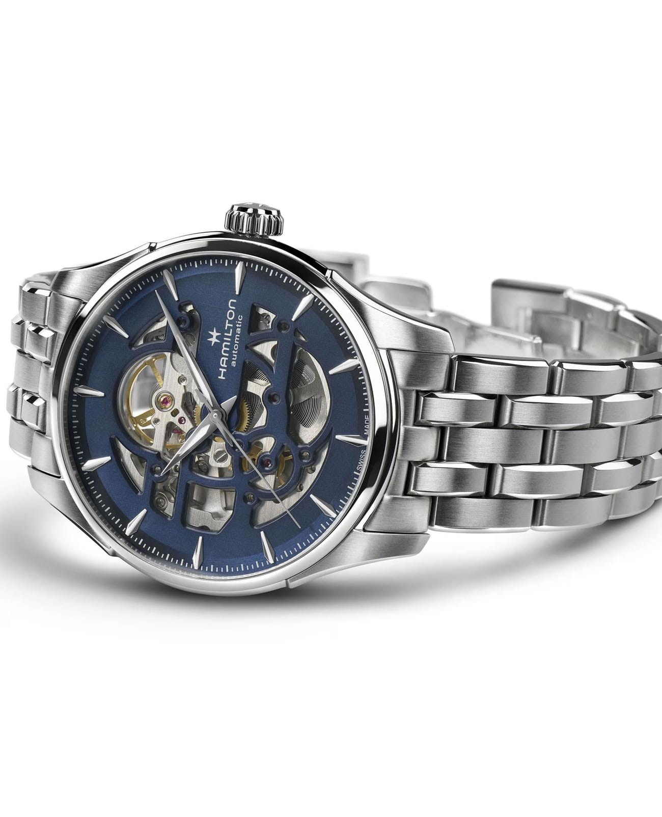 Hamilton H42535141 мужские часы застежка крупным планом