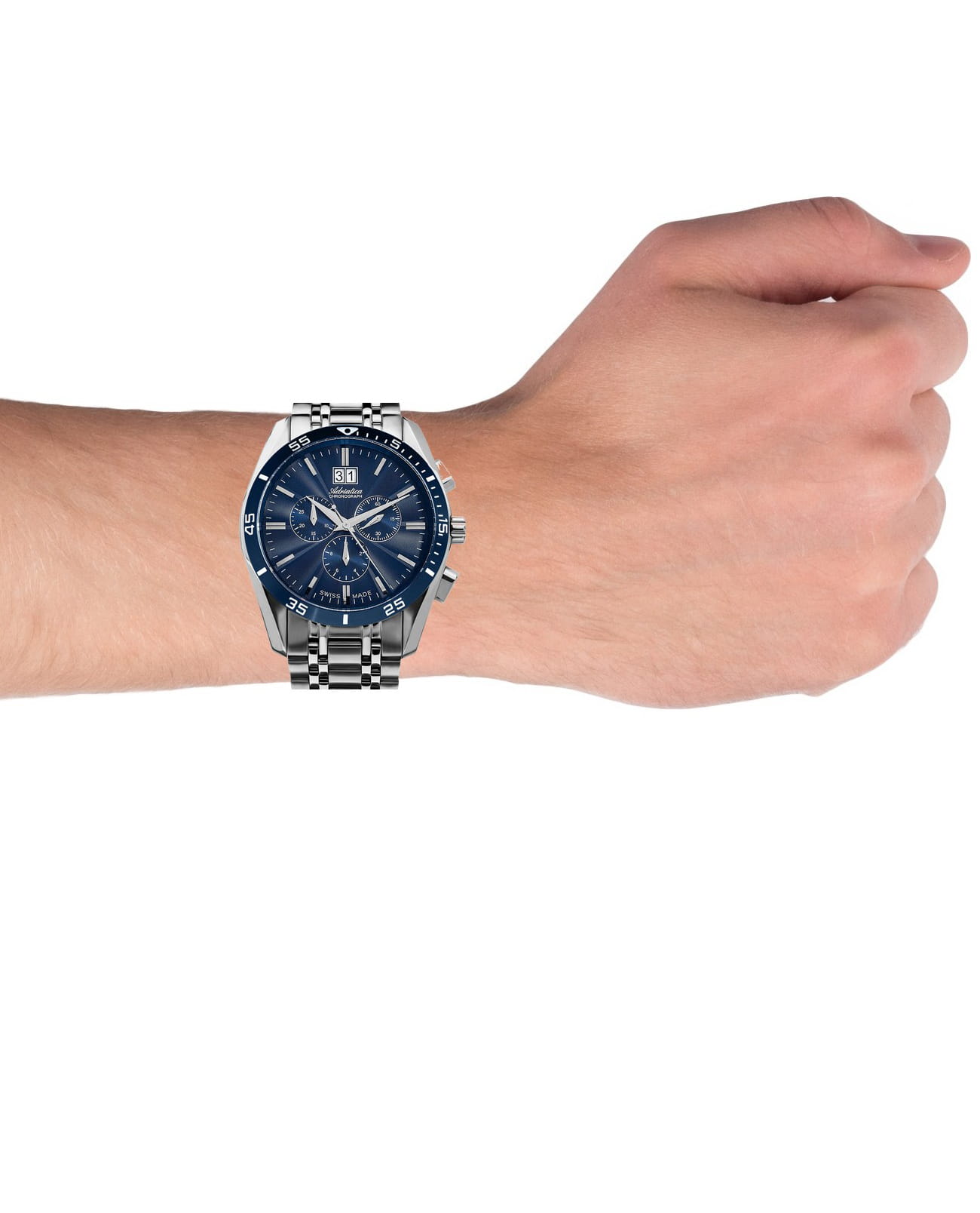 Adriatica Adriatica Chronograph A8202.T115CH , наручные мужские часы фото под углом